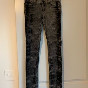 Black Jeans | Super skinny tie-dye jeans
